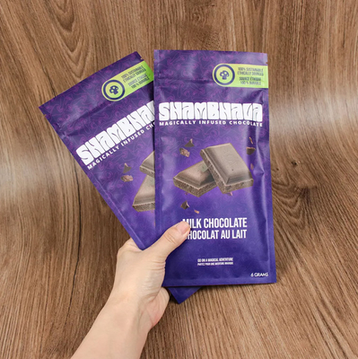 Custom Printed Food Grade Glossy Frosted Bag 3 Side Sealed Reusable Ziplock Bags Aluminium Foil Mylar Bags Untuk Coklat