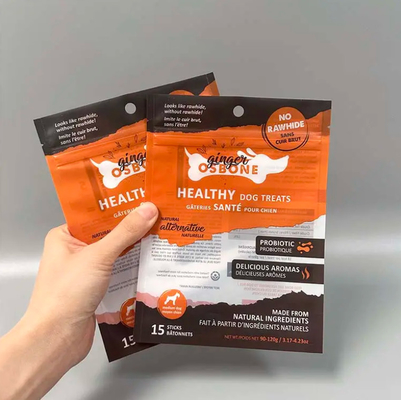 Custom Print 3 Side Seal Transparent Sachet Cat Dog Food Snack Sachet Pengemasan Mylar Bag