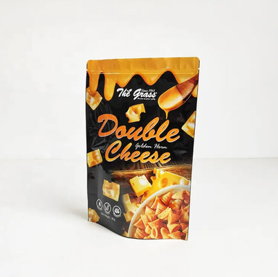 Custom Printing Panas disegel jagung makanan ringan kemasan kantong plastik laminasi AL makanan kemasan berdiri kantong
