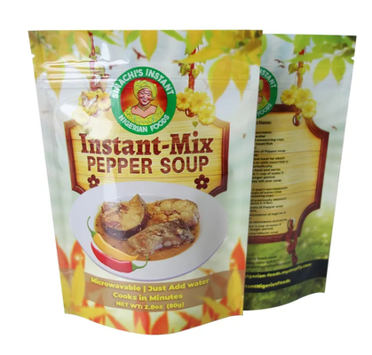 Custom Sealable Food Packaging Stand Up Logo Print Zip Plastik Food Packaging Bag