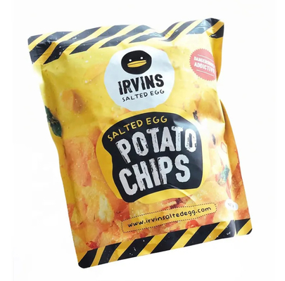 Potato Chips Packaging Personnalisation Ziplock Stand Up Aluminium Foil Plastik Food Packet Bag Bag Bag Untuk Kripik Makanan ringan