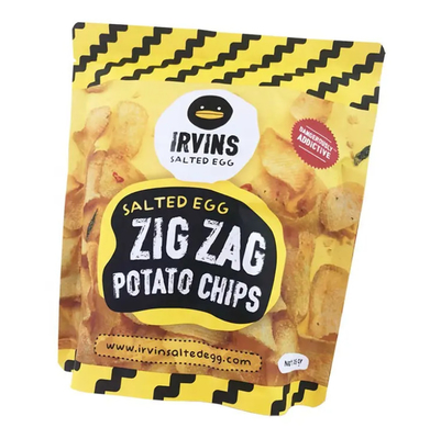 Potato Chips Packaging Personnalisation Ziplock Stand Up Aluminium Foil Plastik Food Packet Bag Bag Bag Untuk Kripik Makanan ringan
