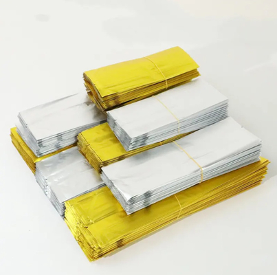 Desain Custom Print Aluminium Foil Mylar Stand Up Pouch Hot Seal Side Gusset Bags Food Tea Coffer Packaging Bag Pouch With Logo