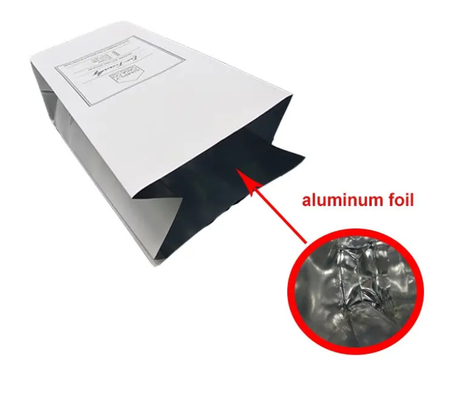 Custom Printed Aluminium Foil Reusable Zipper One Way Valve Sustainable Side Gusset Kopi Teh Makanan Kantong Kemasan Plastik
