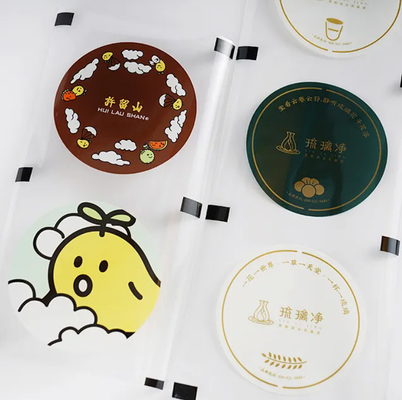 Custom Disposable Bubble Tea Cup Sealing Film Kualitas Tinggi Custom Sealing Film Untuk Milk Tea Cup