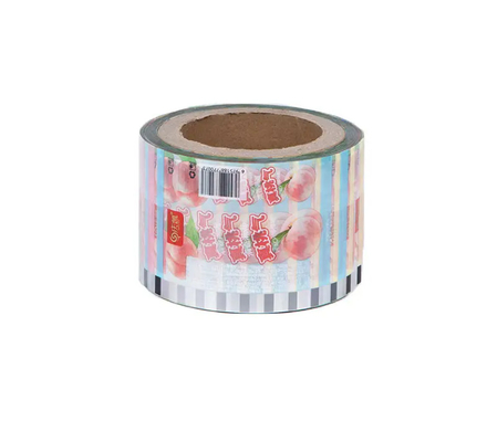 Percetakan Custom Sachet Packaging Roll Film Food Grade Pe Bopp Candy Lollipop Chocolate Food Auto-Packing Roll Film