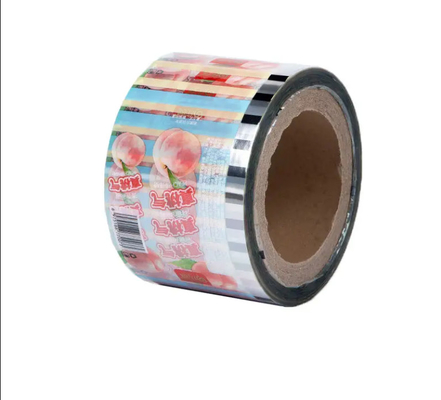 Percetakan Custom Sachet Packaging Roll Film Food Grade Pe Bopp Candy Lollipop Chocolate Food Auto-Packing Roll Film