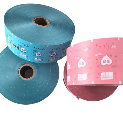 Custom Printed Heat Seal PET BOPP Plastic Roll Film Candy And Chocolate Food Packaging, Aluminium Foil Film Stock dengan pesanan