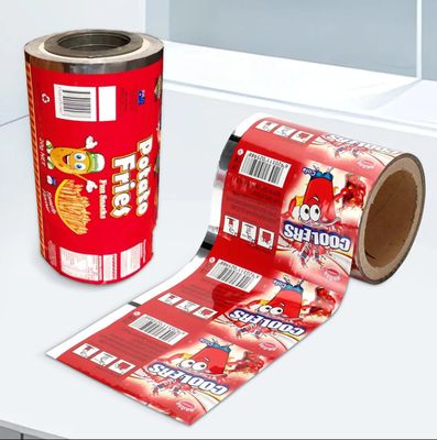 Custom Order Tersedia Paket Film Gulung Untuk Pengemasan Makanan Dengan Logo Custom Dan Gambar Unik
