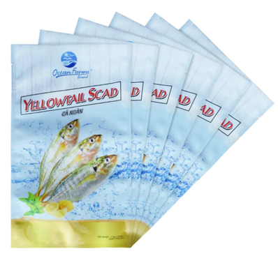 Custom Printer Heat Seal Tiga Sisi Proof Leak Sleeve Vacuum Plastic Frozen Food Packaging Bag Bag