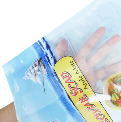 Custom Printer Heat Seal Tiga Sisi Proof Leak Sleeve Vacuum Plastic Frozen Food Packaging Bag Bag