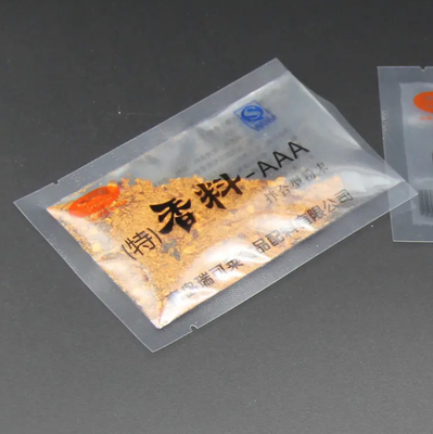 Eco Friendly Custom Printed Plastic Small Bag Spice Sugar 3 Side Sealing Transparent Food Packaging Sachet
