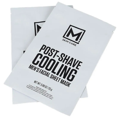 Logo Khusus Ditcetak Tiga Sisi Panas Disegel Flat Kosmetik Topeng Wajah Kemasan Tas Topeng Wajah
