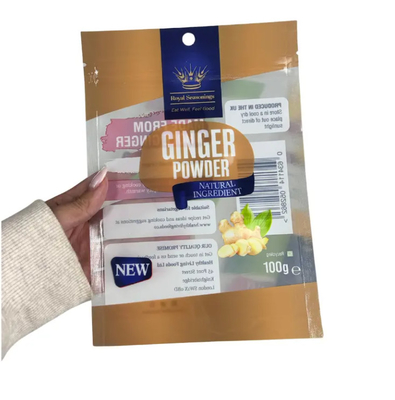 Custom Printed Sachet Laminated 3 Side Seal Plastik Bag Spice Seasoning Sachet Edible Packaging Ziplock Mylar Bag