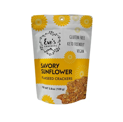 Custom Printed 100g 250g 500g Stand Up Bag Flaxseed Crackers Bau Proof Zipper Food Packaging Bags