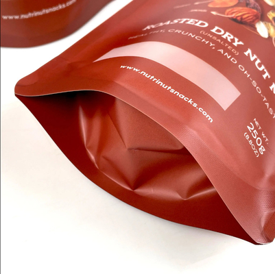 Tas foil aluminium cetak khusus Biskuit Kacang Teh Kopi Kemasan Makanan Plastik Zip Stand Up Bags