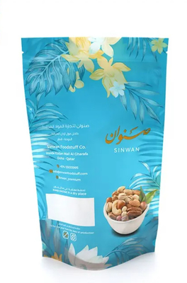 Tas Plastik Khusus Tas Kemasan Makanan Plastik Foil Aluminium Mylar Zipper Ziplock Tas Berdiri Kantong Doypack Untuk Kacang-kacangan Snack
