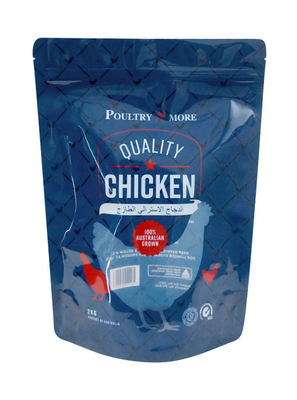 Plastik Fleksibel Kemasan Makanan Ayam Beku Stand Up Pouch Zipper Bag