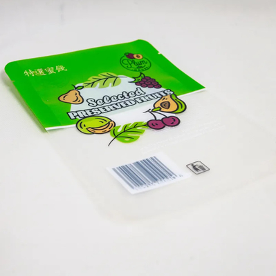 Tas Kemasan Makanan Cetak Khusus Ukuran Kecil Tas Segel Tiga Sisi Dengan Jendela