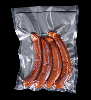 Grosir 3 sisi disegel kantong pengemasan vakum harga pabrik makanan kelas nilon retort kantong untuk makanan beku dengan tear notch