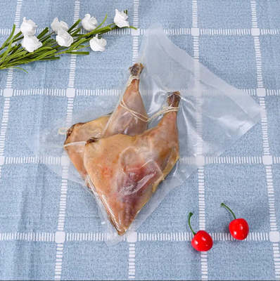 Grosir 3 sisi disegel kantong pengemasan vakum harga pabrik makanan kelas nilon retort kantong untuk makanan beku dengan tear notch