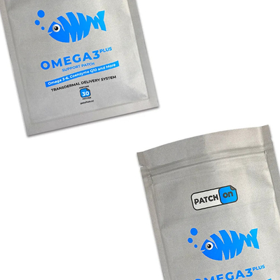 Custom Printed Heat Seal Plastic Bags Food Grade Aluminium Foil Three-Side Seal Packaging Dengan Zipper yang Dapat Digunakan Lagi Untuk Patch