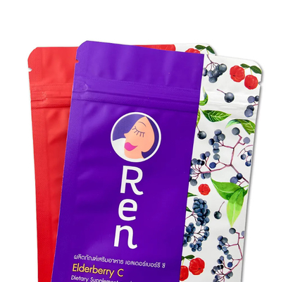 Custom Printed Empty Drink Powder Food Grade Packaging Bags Stand Up Coffee Bags With Zipper (Bagian Kopi Berdiri Dengan Ritsleting)
