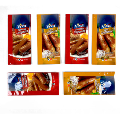 Tas Segel Custom Makanan Masak Tas Makanan Beku Kemasan Plastik Kantong Segel Tiga