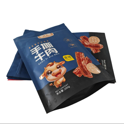 PET/VMPET/PE Matte Vertical Zipper Bag dengan Percetakan UV High For Barrier