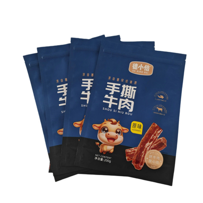 PET/VMPET/PE Matte Vertical Zipper Bag dengan Percetakan UV High For Barrier