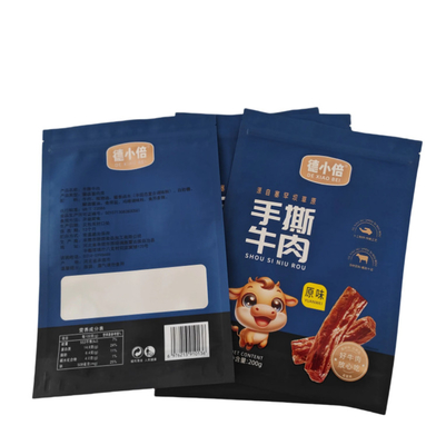 PET/VMPET/PE Matte Vertical Zipper Bag dengan Percetakan UV High For Barrier
