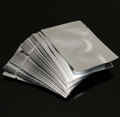 Kantong Plastik Segel Panas Cetak Kustom, Kemasan Makanan Aluminium Foil Penyimpanan Vakum 3-Sisi Kantong Segel
