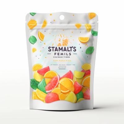 Bahan Laminasi Eco-Friendly Gummy Bag Upright Bag Kemasan 100% Daur Ulang Kualitas Tinggi Buktinya Kelembaban