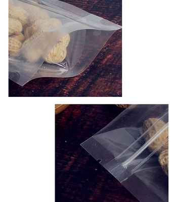 100 Pcs Kantong Berdiri Penuh Bening Dengan Zip Lock Dapat Ditutup Kembali Kantong Kemasan Hadiah Untuk Penyimpanan Makanan