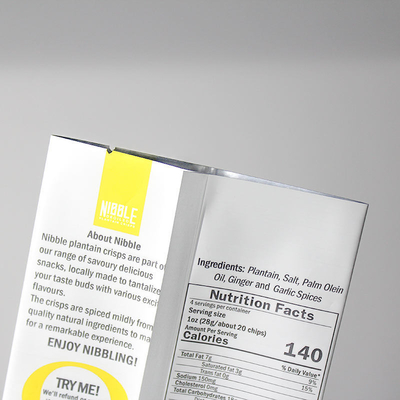 Digital Printing Custom Printed Plastic Aluminium Foil Bag Coffee Snack Tiga Sisi Segel Tas Datar Tas Belakang Segel Tas