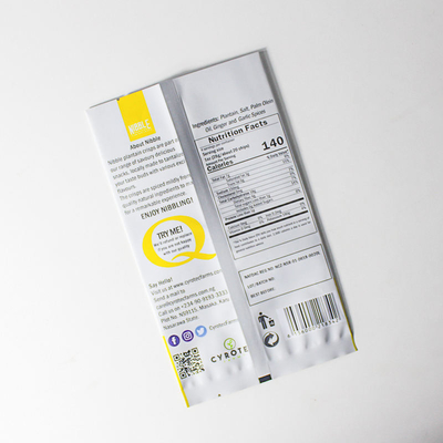 Digital Printing Custom Printed Plastic Aluminium Foil Bag Coffee Snack Tiga Sisi Segel Tas Datar Tas Belakang Segel Tas