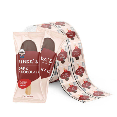 Film Gulungan Plastik Kemasan Makanan Cetak Kustom Kemasan Es Krim Aluminium Foil Dilaminasi