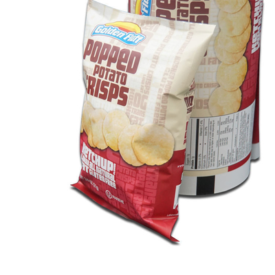 Disesuaikan dicetak High Barrier Aluminium Foil Metal Laminated Roll Film Plastik Potato Chips Packaging Bag Rollstock