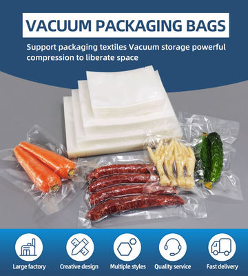 Kantong Nylon Retort Kantong Plastik Vakum Transparan Kemasan Makanan Kantong Penyegelan Vakum Kantong Penyegelan Panas Kantong Freezer untuk Daging
