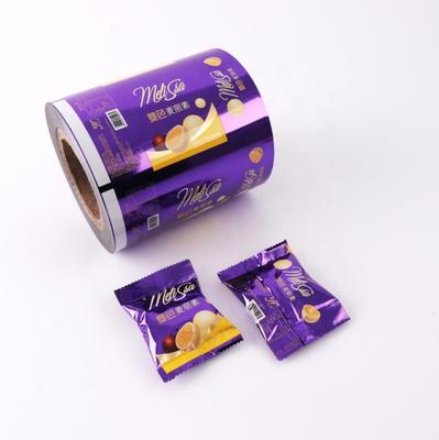 Custom Printed Soft BOPP Lamination PE Film Roll Fleksibel Plastik Snack And Food Packaging Untuk Kue Permen