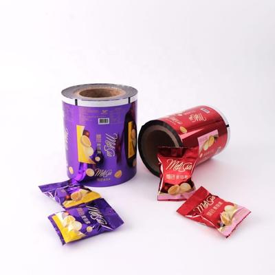 Custom Printed Soft BOPP Lamination PE Film Roll Fleksibel Plastik Snack And Food Packaging Untuk Kue Permen