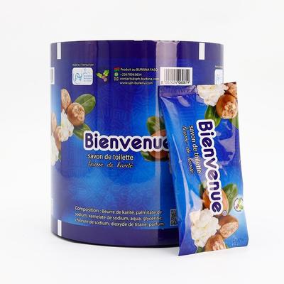 Penjualan Panas Kustom Dicetak Dilaminasi Food Grade Plastik Roll Film Kemasan Fleksibel Untuk Pembungkus Sabun