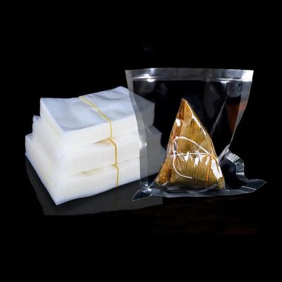 Pabrik Penjualan Langsung Custom Tiga Sisi disegel kantong kemasan makanan nilon, Kantong makanan vakum transparan tinggi, kantong plastik PE, 100pcs