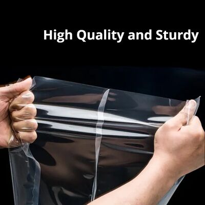 Pabrik Penjualan Langsung Custom Tiga Sisi disegel kantong kemasan makanan nilon, Kantong makanan vakum transparan tinggi, kantong plastik PE, 100pcs