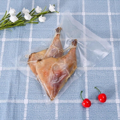 Pabrik Penjualan Langsung Custom Tiga Sisi disegel kantong kemasan makanan nilon, Kantong makanan vakum transparan tinggi, kantong plastik PE, 100pcs