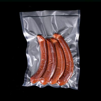 Pabrik Penjualan Langsung Custom Tiga Sisi disegel kantong kemasan makanan nilon, Kantong makanan vakum transparan tinggi, kantong plastik PE, 100pcs