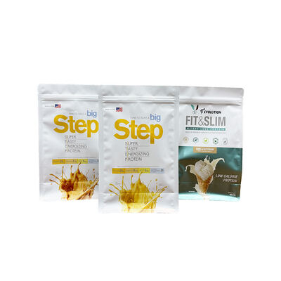 Custom Printed Stand-Up Ziplock Bag Untuk Pengemasan Makanan Untuk Snack Candy Powder Nuts Dry Spice Powder Gula