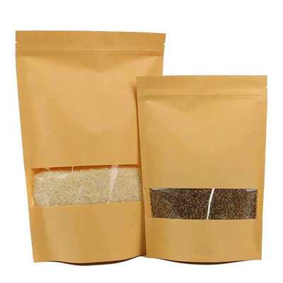 Kantong Kemasan Berdiri Laminasi Tahan Lama Dengan Ziplock Dan Corong Didesain Untuk Pengemasan Makanan Ringan Permen Kopi Teh Makanan Kering Dan Produk Bubuk