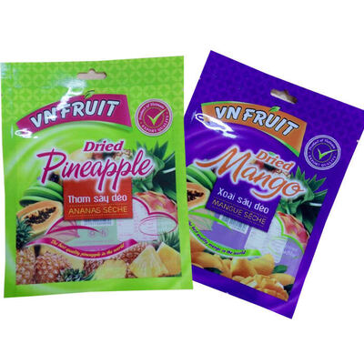 Digital Print Food Grade Three Side Heat Seal Vacuum Storage Mango segar Raspberry Berries Blueberry Flat Bag Frozen Fruit Bag