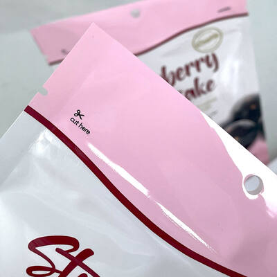 Kantong Buah Beku Kering Cetak Kustom Dapat Ditutup Kembali Berdiri Tiga Sisi Segel Datar Kantong Kemasan Buah Kering Kantong Makanan Ringan